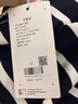 初語POLO領(lǐng)條紋針織衫女2025夏季新款休閑百搭輕薄短袖上衣 深藍白條 L 曬單實拍圖