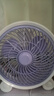 電風(fēng)扇家用桌面風(fēng)扇臺式轉(zhuǎn)頁扇小風(fēng)扇制冷輕音學(xué)生宿舍辦公室臥室鴻運(yùn)扇插電式大風(fēng)力小型靜音 白紫色1.2米線 曬單實(shí)拍圖