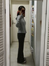 MOLY VIVI喇叭褲防曬褲女2025春夏高腰提臀微喇褲防紫外線冰絲魔力薇薇 曬單實拍圖