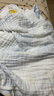 babycare兒童浴巾超柔吸水紗布新生嬰兒洗澡巾嬰兒哈沃伊灰藍(lán) 95*95cm 曬單實(shí)拍圖