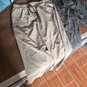 班尼路（Baleno）褲子男夏季運(yùn)動(dòng)冰絲高街美式潮流垂感青少年休閑黑色純色速干褲 曬單實(shí)拍圖