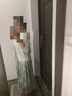 獨束獨束大碼女裝【半夏花影】吊帶碎花連衣裙2025夏印花中長款裙 半夏綠 2XL （尺碼：4） 曬單實拍圖