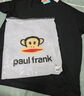 大嘴猴（paul frank）短袖男士Polo衫夏季短袖t恤男休閑潮牌體恤上衣男裝 黑色 XL  曬單實(shí)拍圖