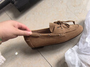 他她（TATA）真皮復古豆豆鞋女鞋一腳蹬棕色休閑單鞋春季新款7QC20AA5 棕色 37 曬單實拍圖