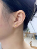 悠萊足金999四葉草耳釘女黃金愛(ài)心耳環(huán)耳釘時(shí)尚耳飾養耳洞送女友禮物 注：克重多退少補，克重區間內不返 曬單實(shí)拍圖
