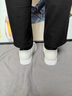 卡賓板鞋男鞋夏季夜光透氣小白鞋子男士運動休閑鞋平底網(wǎng)面鞋炸街潮鞋 白色 41 曬單實拍圖