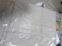 森馬（Semir）短袖襯衫男日系復(fù)古條紋襯衣純棉2025夏季外套肌理感 藍(lán)白色調(diào)00381 S 曬單實(shí)拍圖