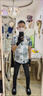軒萊雅（XUANLAIYA）夏季短袖襯衫男薄款涂鴉印花港風(fēng)潮流上衣服沙灘碎花寬松半袖襯衣 白色 L 曬單實拍圖