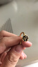 中鑫珠寶足金玫瑰花戒指3D硬金金荊棘玫瑰復(fù)古黑金黃金戒指女 1.73g（17圈號(hào)） 曬單實(shí)拍圖
