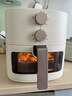 美的（Midea）空氣炸鍋蒸汽嫩烤不干柴 透明可視實用大容量5.3L 金屬內(nèi)腔易潔烤盤 易用旋鈕免翻面KZE5383  曬單實拍圖