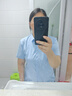 羅蒙（ROMON）竹漿纖維襯衫女2025春夏薄款純色百搭修身襯衣女士商務(wù)職業(yè)上衣 S1C173301D藍(lán)色【短】 39 (175)(建議120-130斤) 曬單實(shí)拍圖