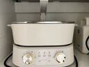 九陽（Joyoung）電火鍋家用火鍋專用鍋多用途大火力2200W多功能鍋6L烤涮分體電炒鍋電煮鍋HG60-G577 曬單實(shí)拍圖