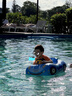 swimbobo兒童游泳圈 戶外戲水寶寶坐艇 小孩玩水坐圈游泳裝備K2003 曬單實拍圖