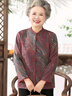 大唐夫人中老年人女奶奶春秋裝襯衫圓領(lǐng)媽媽裝夏裝長袖外套小個子太太衣服 曬單實拍圖