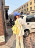 美式刺繡立體毛線小花軟糯短袖T恤女夏季2025新款設計感小眾上衣 白色 M 曬單實拍圖