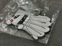 YONEX尤尼克斯羽毛球鑰匙扣飾品Q版羽毛球掛件禮物紀(jì)念品AC074CR白色 曬單實(shí)拍圖