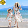 G.DUCKKIDS小黃鴨海邊度假親子裝夏裝一家三口四口夏季母女連衣裙沙灘裙三亞 連衣裙 女童或女款 M大人尺寸 曬單實(shí)拍圖