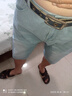 牛仔短褲男士夏季薄款冰絲2025新款潮牌寬松直筒5分休閑五分中褲 淺藍(lán)色【單條裝】 34 曬單實(shí)拍圖