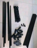 歐潤哲晾衣架落地曬衣陽(yáng)臺室內臥室晾衣桿固定掛衣架置物單桿黑色60cm 曬單實(shí)拍圖