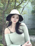 貓人防曬帽女士夏季黑膠防紫外線蝴蝶結(jié)漁夫帽遮臉大帽檐遮陽(yáng)帽子新款 米色 均碼（56-58） 曬單實(shí)拍圖