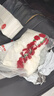 無印良品手工玫瑰花束毛毯子成品披肩毯午睡毯diy創(chuàng)意畢業(yè)送女友生日禮物 桑薇-紅色【花束蓋毯 出片神器】 直徑約150cm【拍照出片神器】 曬單實(shí)拍圖