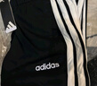 adidas情侶款休閑運動(dòng)褲男女秋季阿迪達斯官方輕運動(dòng) 黑色/白色   XS 曬單實(shí)拍圖