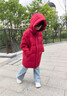波司登（BOSIDENG）25年新款羽絨服男女兒童中長款5A抗菌4防連帽厚外套T250246914DS 奧秘紅|1769 120 /60 曬單實拍圖