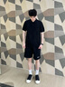 卡賓黑色板鞋男鞋夏季2025新品男士休閑皮鞋百搭潮鞋小黑鞋潮流鞋子男 黑色 41 曬單實拍圖