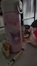杯具熊（BEDDYBEAR）雙飲保溫杯女帶杯套陶瓷覆層內膽吸管水杯學生杯子550ML酷洛米 曬單實拍圖