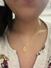 中國黃金（CHINA GOLD）黃金項(xiàng)鏈女士足金雪花項(xiàng)鏈純金七夕情人節(jié)禮物送女友老婆 足金雪花項(xiàng)鏈約3.4g*多退少補(bǔ) 曬單實(shí)拍圖