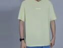 GXG男裝設計感樹(shù)紋肌理短袖T恤男圓領(lǐng) 豆綠色 185/XXL 曬單實(shí)拍圖