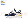 Skechers斯凱奇男童女童運(yùn)動鞋兒童撞色透氣大童魔術(shù)貼跑鞋405251L 曬單實(shí)拍圖