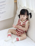GOBABYGO丹麥兒童運(yùn)動(dòng)襪嬰幼兒襪子春夏款男女童中筒襪寶寶防滑透氣襪子 米白-紅條紋 1雙 2-3歲 曬單實(shí)拍圖