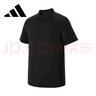 阿迪達(dá)斯 （adidas）POLO衫男裝夏季快干透氣舒適戶外運(yùn)動休閑短袖KB5978 黑色 XL 曬單實拍圖