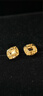 周大福 爆閃魚(yú)鱗黃金耳飾耳釘(工費(fèi)320)約2.15g EOF1270 曬單實(shí)拍圖