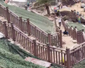世騰定制戶外塑木護(hù)欄扶手河道公園防腐木欄桿地板棧道景區(qū)塑木圍欄廠 三橫桿 咨詢定制 曬單實拍圖