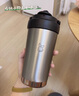 JCZS德國品牌陶瓷內(nèi)膽大容量保冷杯男士便攜帶提手水杯隨行咖啡杯 奶霜白500ml【316無縫內(nèi)膽】 曬單實拍圖