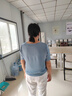 啄木鳥重磅真絲t恤女短袖桑蠶絲上衣女純色短袖2026春夏圓領(lǐng)休閑體恤衫 煙灰藍(lán) M 90-100 曬單實(shí)拍圖