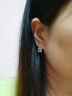 阿黛麗耳釘翠綠橄欖石S925銀耳環(huán)耳針時尚飾品送女生早春上新禮物 10 曬單實拍圖