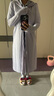VVC防曬衣服女士夏季長款冰絲涼感防紫外線外套時(shí)尚出游披肩 丁香紫 曬單實(shí)拍圖