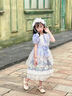 G.DUCKKIDS品牌女童夏裝洛麗塔25新款公主裙洋裝蘿莉塔中大童連衣裙兒童 HP102DX紫色(單裙子+頭飾) 170 cm【建議身高152-162cm 曬單實拍圖