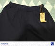 無(wú)印良品（MUJI）女式易干彈力泡泡紗輕便七分褲 褲子女款25年夏季女裝 BE1VSA5S 藏青色 L （165/70A） 曬單實(shí)拍圖