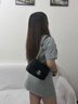 CinvaiKrose輕奢包包女包2025年新款女士斜挎包單肩鏈條包生日七夕情人節(jié)禮物 黑色Black【小號(hào)】送女友老婆走心 曬單實(shí)拍圖