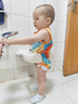 灝琦寶寶站立洗澡神器可折疊嬰兒洗屁股支架幼兒童1-3歲輔助洗浴臺(tái) 壁掛式可折疊 曬單實(shí)拍圖