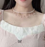 伊燦施家淡水珍珠流蘇項鏈女輕奢小眾高級感鎖骨鏈氣質(zhì)時(shí)尚小米珠項鏈 施家珍珠貝珠流蘇項鏈 曬單實(shí)拍圖