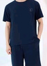 紅豆居家男士睡衣抑菌短袖女士家居服套裝夏季新品 馬賽藍 3XL 185/104A 曬單實(shí)拍圖