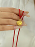 中國黃金CHINA GOLD平安鎖寶寶黃金項鏈嬰兒足金滿(mǎn)月周歲生日六一兒童節禮物送孩子 京速達-足金吉祥如意平安鎖項鏈 曬單實(shí)拍圖