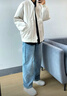 卡圖弛美式cleanfit飛行員夾克男春秋季寬松潮流棒球服高街痞帥工裝外套 米白色 XL 曬單實(shí)拍圖