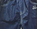 馬騎頓（MQD）男大童夏季新品學(xué)院風(fēng)休閑百搭撞色牛仔五分褲 曬單實拍圖