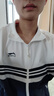 李寧肖戰(zhàn)同款?yuàn)A克男女同款2025秋季新款時(shí)尚立領(lǐng)運(yùn)動(dòng)上衣外套AJDV201 AJDV201-1乳白色/深航艦藍(lán) S 曬單實(shí)拍圖